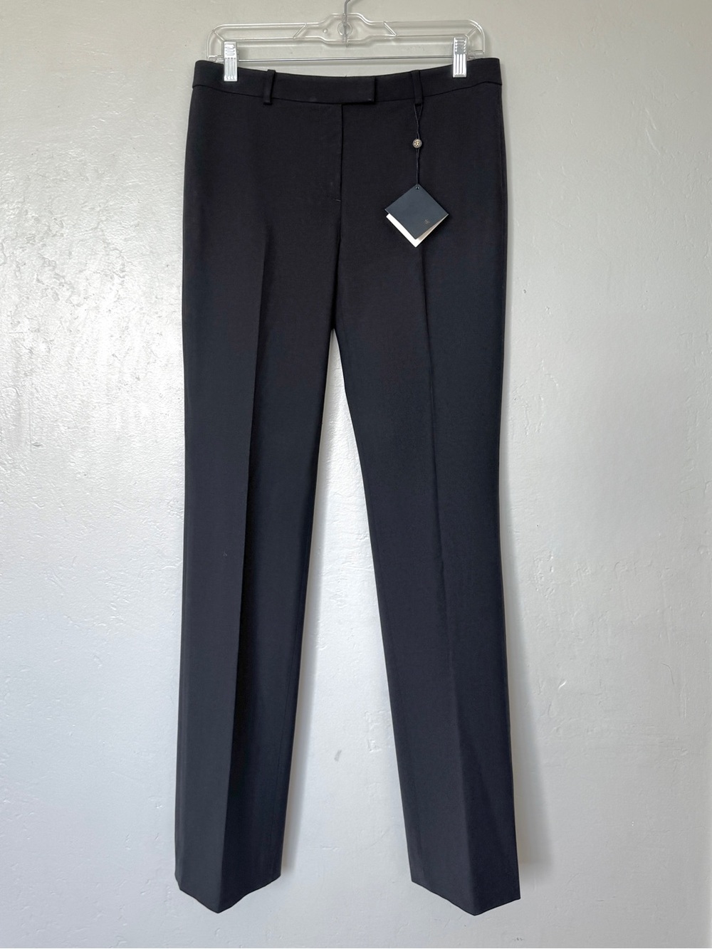 Brooks Brothers Wool Stretch Lucia Fit Trousers in Black Size 4 NWT